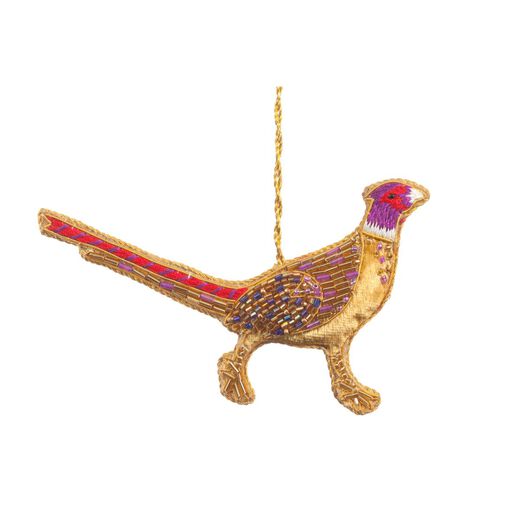 Gold pheasant decoration
